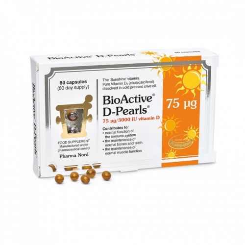 BioActive D-Pearls 75mcg Capsules